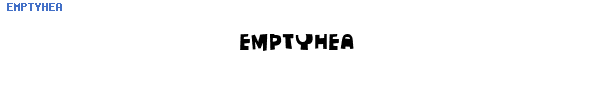 Fuente EMPTYHEA.TTF