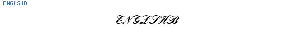 Fuente ENGLSHB.TTF
