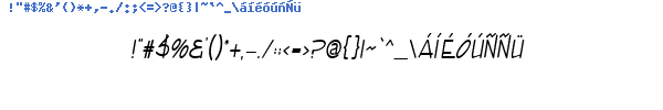 Fuente ENVICLBI.TTF