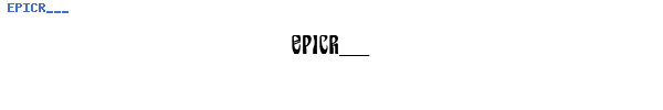 Fuente EPICR___.TTF