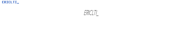 Fuente ERICLTI_.TTF