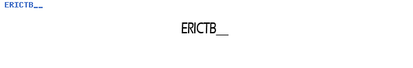 Fuente ERICTB__.TTF