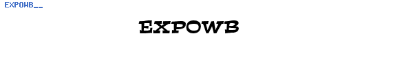 Fuente EXPOWB__.TTF
