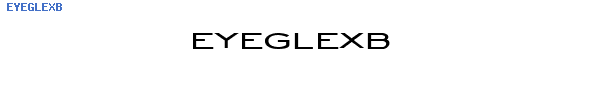 Fuente EYEGLEXB.TTF