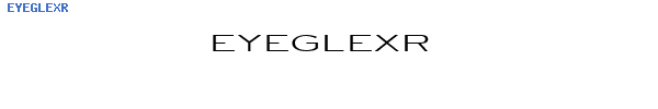 Fuente EYEGLEXR.TTF