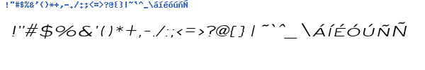 Fuente EYEGLWII.TTF