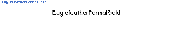 Fuente EaglefeatherFormalBold.ttf