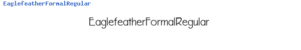 Fuente EaglefeatherFormalRegular.ttf