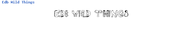 Fuente Edb Wild Things.ttf