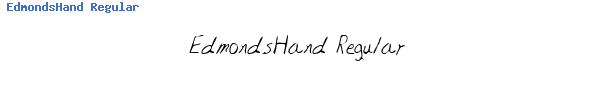 Fuente EdmondsHand Regular.TTF