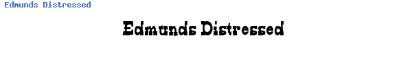 Fuente Edmunds Distressed.ttf
