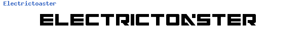 Fuente Electrictoaster.ttf