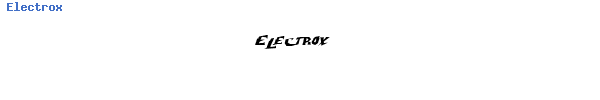 Fuente Electrox .ttf