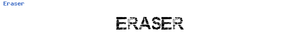 Fuente Eraser.ttf