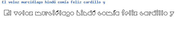 Fuente ExDecoOutline.ttf
