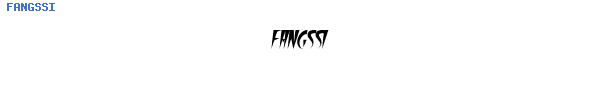 Fuente FANGSSI.TTF