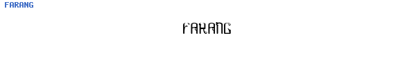 Fuente FARANG.TTF