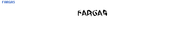 Fuente FARGAS.TTF