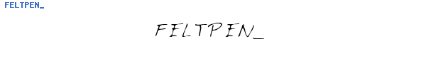Fuente FELTPEN_.TTF