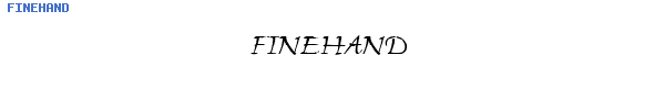 Fuente FINEHAND.TTF