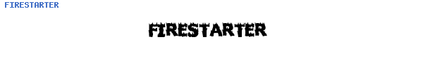 Fuente FIRESTARTER.TTF