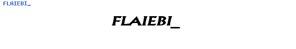 Fuente FLAIEBI_.TTF