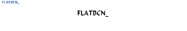 Fuente FLATBCN_.TTF