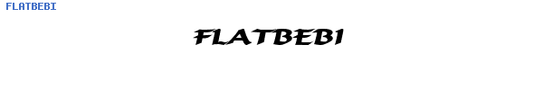 Fuente FLATBEBI.TTF