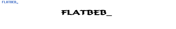 Fuente FLATBEB_.TTF