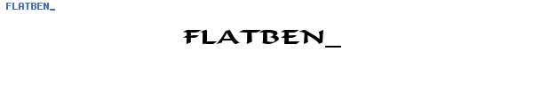 Fuente FLATBEN_.TTF
