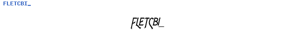 Fuente FLETCBI_.TTF