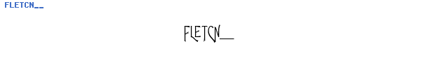 Fuente FLETCN__.TTF