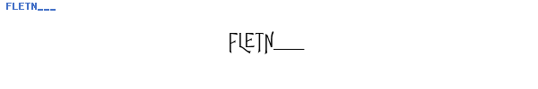 Fuente FLETN___.TTF