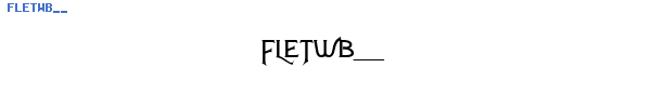 Fuente FLETWB__.TTF