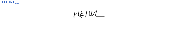 Fuente FLETWI__.TTF