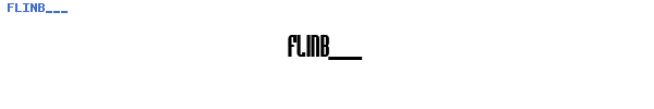 Fuente FLINB___.TTF