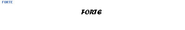 Fuente FORTE.TTF