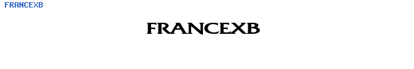 Fuente FRANCEXB.TTF