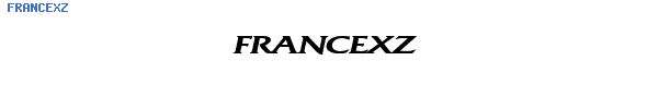 Fuente FRANCEXZ.TTF