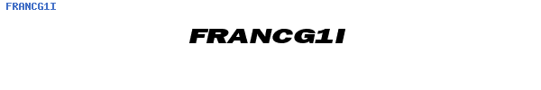 Fuente FRANCG1I.TTF