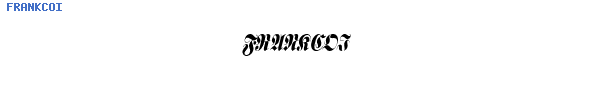Fuente FRANKCOI.TTF