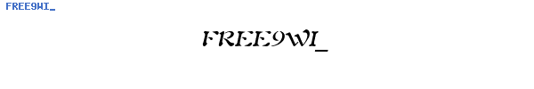 Fuente FREE9WI_.TTF