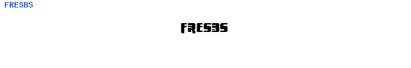 Fuente FRESBS.TTF