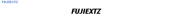 Fuente FUJIEXTZ.TTF