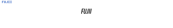 Fuente FUJII.TTF
