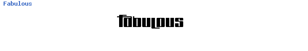 Fuente Fabulous.ttf
