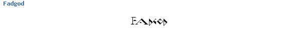 Fuente Fadgod.ttf