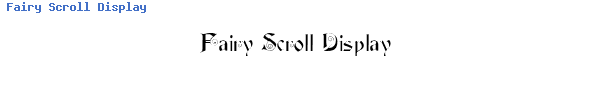 Fuente Fairy Scroll Display.ttf