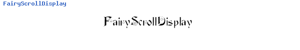 Fuente FairyScrollDisplay.TTF