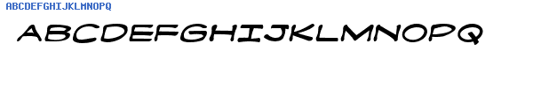 Fuente Fanboy Hardcore Italic.ttf